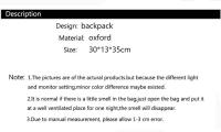 Mochila De Oxford Para Mujer Con Múltiples Bolsillos Capacidad Grande Impermeable Para Viajes Negocios Deportes Estilo Casual - details 0