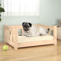 vidaXL Cama para Perros 65,5x50,5x28 cm Cachorro Mascota Color Natural,  Blanco,  Negro y mas - details 0
