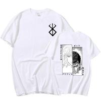 Camiseta De Algodón Oversized Para Hombre Y Mujer Anime Berserk Estilo Casual Manga Corto Impresión T-shirt Tops Tee Para Fans De La Moda - details 12