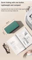Lámpara De Escritorio Plegable Portátil Con Reloj Y Luz De Lectura LED Recargable a Través De USB Economía De Energía - details 6