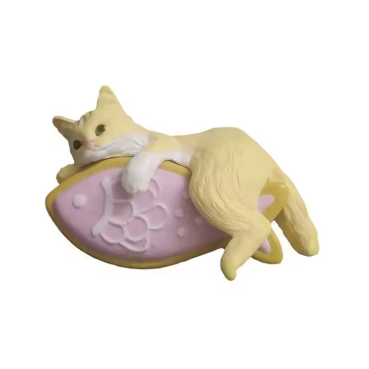 Adorno De Gato De Dibujos Animados Decoración Para Nevera Y Coche Accesorios Para Bonsái Pegatina De Gato DIY Material De Paja - 1
