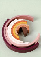 Bloques De Arco Iris De Madera Para Niños Juegos Montessori Aprendizaje De Colores Juguetes Educativos Para Bebés Ayudas De Enseñanza - details 3