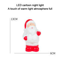 Lámpara De Noche LED Navideña Con Santa Claus Y Payaso De Navidad Para Decoración De Habitaciones Infantiles Luz De Navidad De Mesa Incluye Batería - details 4