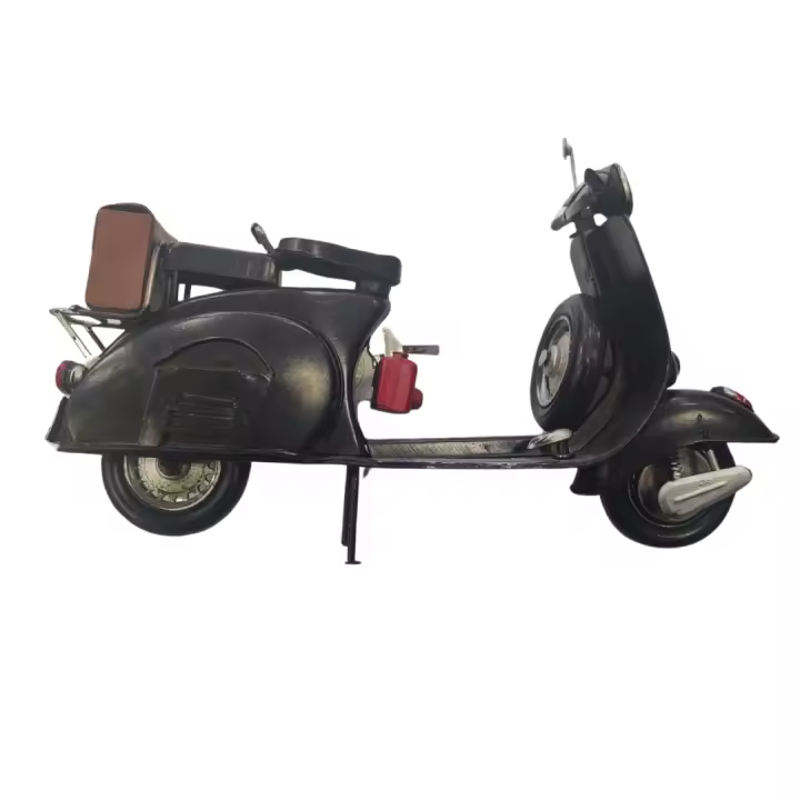 Miniatura SIGNES GRIMALT coleccionable de metal " Vespa negra con maletín" - 1