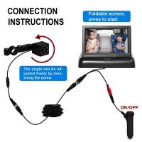 Monitor De Retrovisores Babi 4.3 Pulgadas AHD 1080P Plegable Con Visión Nocturna Cámara De Retroceso LCD TFT De Alta Definición Para Coche - details 3