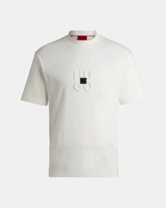 HUGO 50535499 DEBOSTAC Camisetas Manga corta Hombre Blanco - 1