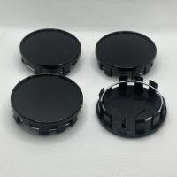 4Pcs 54mm Cubiertas De Eje Para Ruedas De Coche En Negro Y Plateado ABS Plástico Accesorios Automotrices Protección Contra Polvo - details 1