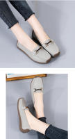 Zapatillas Casuales Para Mujer 2024 Talla Grande Zapatos Planos Slip-on Mocasines De Cuero Genuino Barco Zapatos Casuales De Primavera/Otoño - details 6