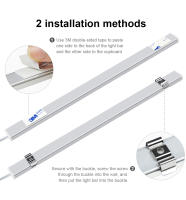 Lámpara De Mesa LED COB Sensor De Movimiento Luz De Armario USB Para Cocina Regalo De Día Del Padre Luz Nocturna Rectangular Material Aluminio - details 5