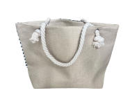 EILV - Bolso de Playa Mujer con Cremallera y Bolsillo Interior | Grande, Ligero, de Tela, Estilo Clásico a Cuadros | Bolsa Verano para Viaje, Piscina, Playa, Picnic - details 1