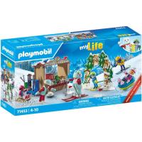 PLAYMOBIL deportes de invierno con figuras de esquiadores My life (71453) - details 0