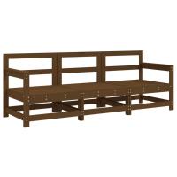 vidaXL Juego de muebles jardín 3 pzas madera maciza pino Pino natural, Pino blanco, Pino gris Conjunto Terraza Muebles Jardín Exterior Juego de Muebles de jardín Mueble Jardín Exterior Muebles de Salon Exterior - details 0