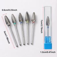 1pc Bit De Uñas De Acero Tungsteno Para Remover Polvo Y Cortar Tiras De Uñas Herramienta De Manicura Con Cabeza De Grind Head - details 11
