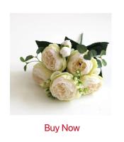 Rosa De Seda Artificial Dahlias Para Boda Arco Navidad Fiesta Doméstica Regalo DIY Decoración De Jardín Caja De Regalo - details 5