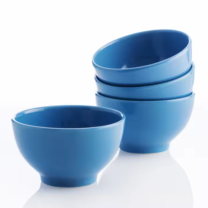 Set 4pcs bols 650ml loza azul CASA BENETTON - 1