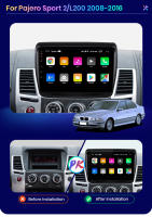 AWESAFE inalámbrico CarPlay Android Auto Radio para Mitsubishi Pajero Sport 2 L200 Triton 2008 2009 2010 2011 2012 2013 2014 2015 2016 coche reproductor multimedia GPS 2 din autoradio volante controles RDS Bluetooth - details 2