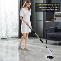 Cepillo de limpieza eléctrico inalámbrico, cepillo de limpieza inalámbrico con 7 cabezales de cepillo reemplazables, fregona eléctrica con mango ajustable para baño, cocina, cepillo de limpieza de coche - details 1