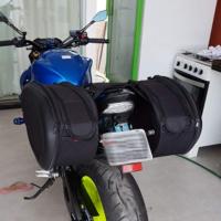 Bolsa De Sillín Para Motocicleta Con Cubierta Impermeable SA212 Equipaje De Viaje De Motocicleta Estilo De Estuche De Traje - details 10