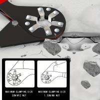 Llave De Mano Mágica Hexagonal De Aluminio Y Acero Multiusos De 6 Y 8 Pulgadas Clampable Y Móvil Para Reparaciones Domésticas - details 6