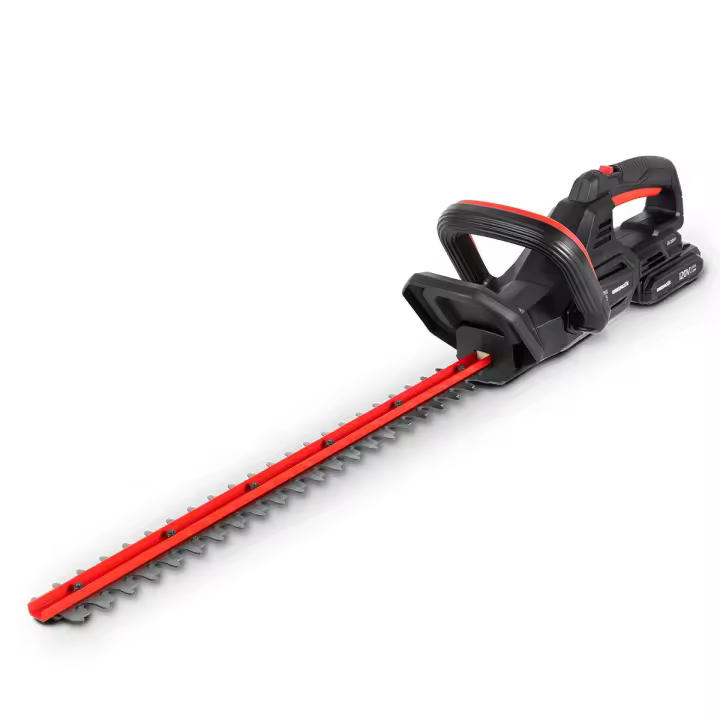 GREENCUT GHT200L - Cortasetos Batería 20V 2,0/4,0Ah, Cuchilla 50cm Giratoria, Incluye Funda, Batería 2,0Ah y Cargador - 1