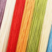 Cortina De Seda Multicolor 100X200Cm Para Decoración De Bodas Y Salones Cortina Línea Para Puerta De Casa Con Borlas Venta Directa Del Fabricante - details 0