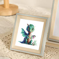 Huacan Nuevas Llegadas 12pcs Pintura De Diamante Dragón Mini Mosaico Animal Redondo Hecho a Mano Hobby Decoración De Pared - details 1