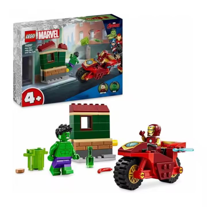 LEGO MARVEL 76287 IRON MAN CON MOTO Y HULK - 1