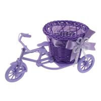 Cesta De Flor Artificial Para Bicicleta Miniatura Regalo De Cumpleaños Decoración Para Jardín Fiesta Bicicleta Planter Stand De Plantas Estilo Artificiales - details 3