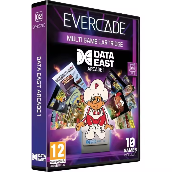 Cartucho Evercade Data East Arcade 1 - Nuevo precintado - PAL España - 1