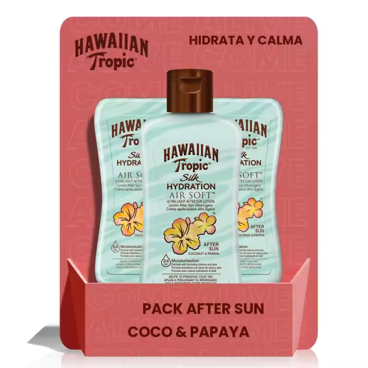 Pack de 3 Unidades - After Sun Mini Silk Hydration Air Soft 60 ml Hawaiian Tropic España - 1