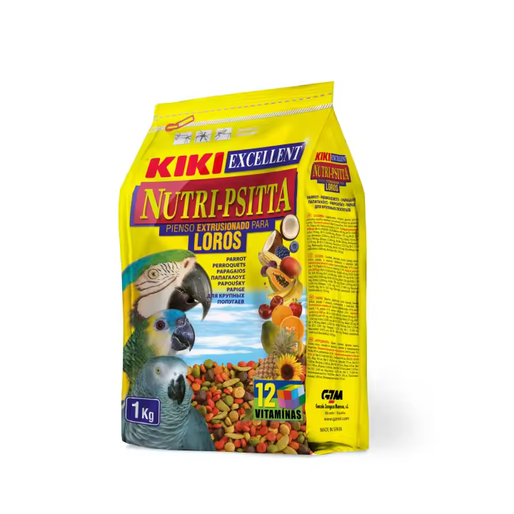 Kiki Nutri-Psitta - Extrusionado para Loros - 1 Kg - 1