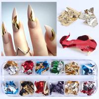 12 Colores De Foils Para Uñas Brillantes Y Elegantes Decoración Con Chips De Aluminio Para Arte De Uñas Kismis Caja Individual - details 3