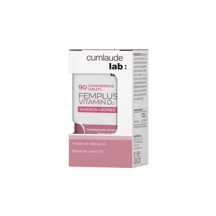 CUMLAUDE LAB: FEMPLUS VITAMIN D3 90 COMPRIMIDOS - 1