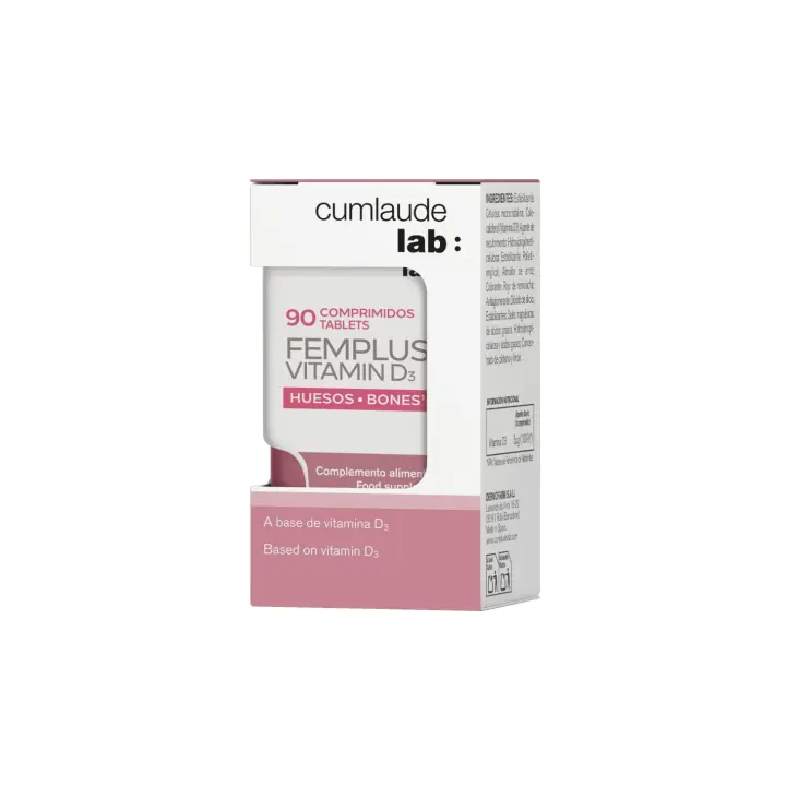 CUMLAUDE LAB: FEMPLUS VITAMIN D3 90 COMPRIMIDOS - 1