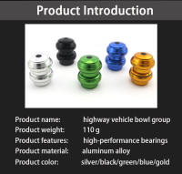 Juego De Cabeza De Bicicleta De Aleación De Aluminio Multicolor Silver/Black/Green/Blue/Gold/Red Para Vehículos De Carretera - details 1