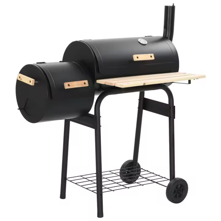 vidaXL Barbacoa clásica de carbón con ahumador - 1
