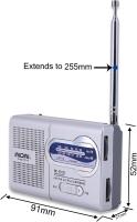 Radio portátil pequeña con Antena para Personas Mayores de Emergencia con Funcionamiento a batería - details 0