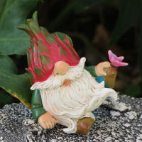 Estatua De Hadas De Resina Divertida Para Jardín 1pc Mini Figura De Elfos Decoración Para El Hogar Impermeable - details 7