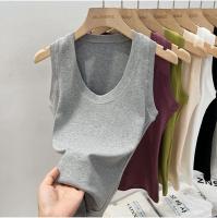 Camisola De Mujer 2025 Estilo Coreano Sólida Con Cuello Redondo Bajo Y Ribbed Basic Summmer Elasticado Slim Versátil - details 30