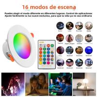 Luz De Tubo Inteligente Bluetooth Graffiti RGB Con Control APP Iluminación Interior De Techo Ajustable 85-265v LED Downlights - details 16