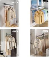 Percha plegable, para Ropa Gancho, percha de aleación de Aluminio, Gancho de pare, ulizado para Colgar ropa en Balcones, Baños, pasilos (Blanco) - details 10