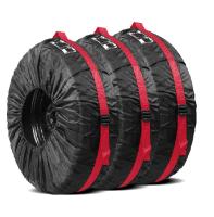 Cubiertas De Neumáticos De Repuesto Universales Para Coche 1/4PCS Bolsas De Almacenamiento Para Ruedas De Automóvil Protector Anti-Polvo De Tela De Oxford 190T Estilo De Coche - details 4