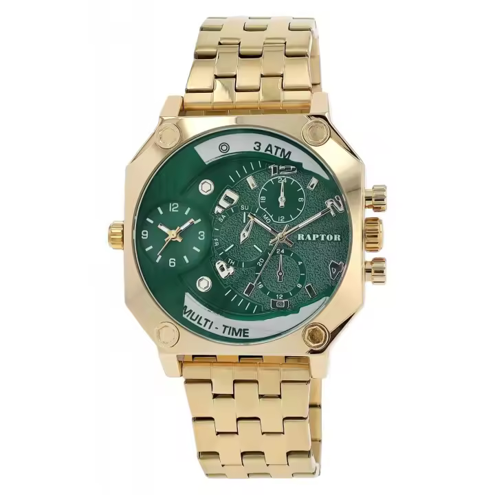 Reloj Raptor® Hombre com Bracelete em Aço Inoxidável - 0389 - 1