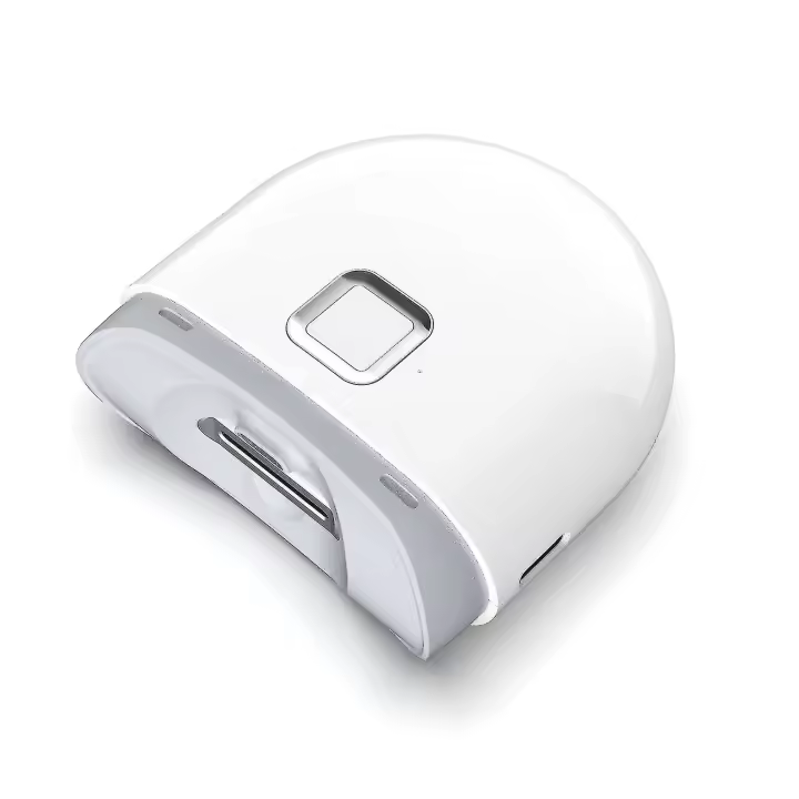 Electric Automatic Nail Clipper With Light ,fingernail Cutter And File 2 In 1 Design, Nail Scraps Storage,usb Rechargeable Safety  White  Zekai - 1