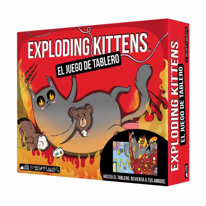 Exploding Kittens: El juego de tablero, de Asmodee - 1
