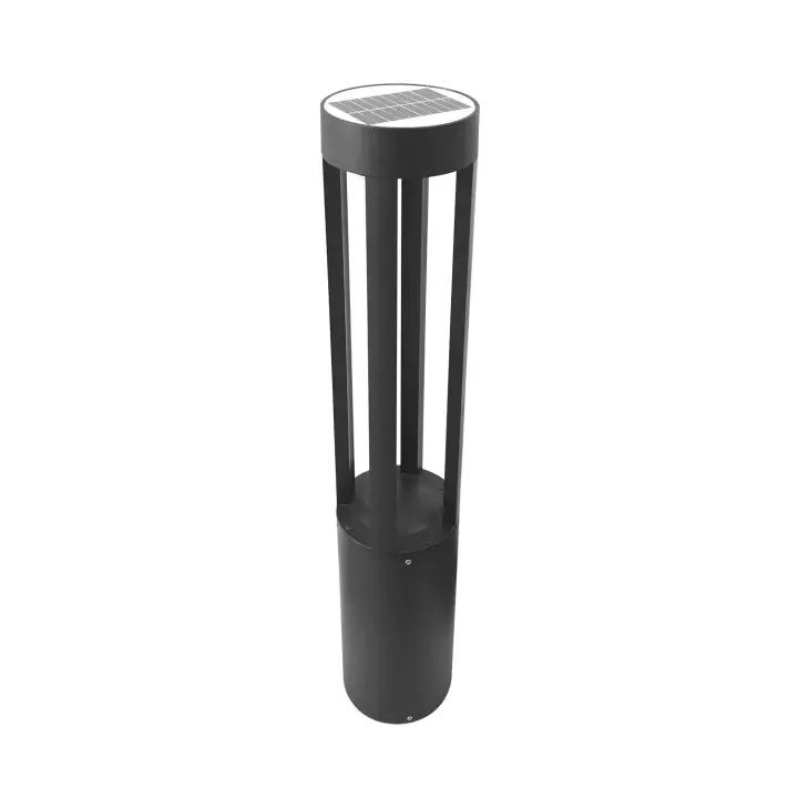 Ledkia Baliza Solar Exterior LED 1.5W Superficie Pie 80cm Siparia 3000K Blanco Cálido - 1