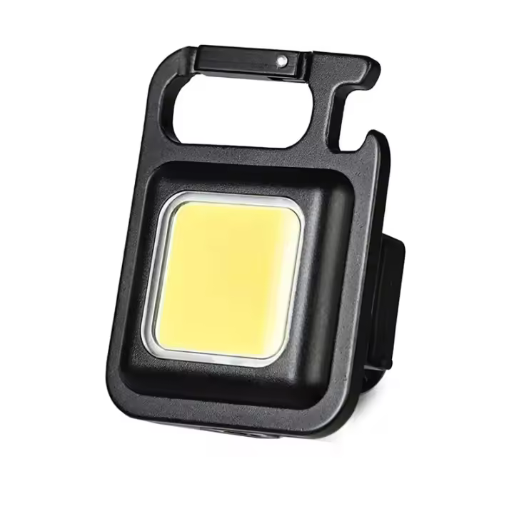 Linterna LED Mini Multifuncional De Llave De Camping Con Luz De Trabajo Recargable Por USB Para Pesca Y Senderismo - 1