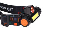 Linterna Frontal Q5+COB Con Batería 18650 Integrada Potente Para Camping Y Pesca Luz LED COB Iluminación Stepless Dimming Impermeable - details 5