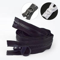 Cremallera De Resina Para Costura Y Artesanía Dientes Gruesos Para Bolsillos Ropa Tienda De Acampar Longitud Aproximada 100 Cm - details 1