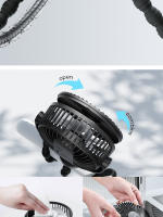 Ventilador De Batería Pequeño Y Portátil Con Tripa Flexible De 360° Y 3 Velocidades Rechargeable Para Asiento De Coche Cuna - details 6